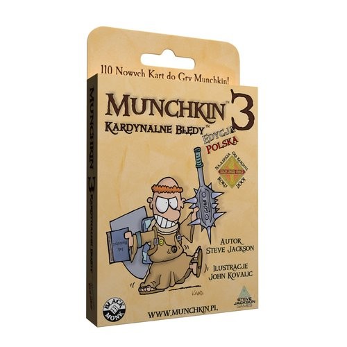 okładka Munchkin 3 Kardynalne Błędy Kardynalne Błędy książka | Jackson Steve
