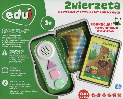 okładka Edui Elektroniczny czytnik kart edukacyjnych Zwierzęta książka