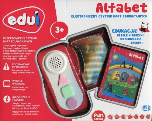 okładka Edui Elektroniczny czytnik kart edukacyjnych Alfabet książka