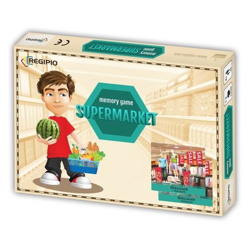 okładka Memory Game Supermarket pudełko książka