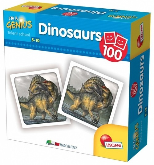 okładka I'm a Genius Memoria 100 Dinosaurs książka