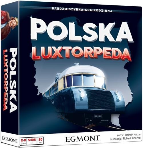 okładka Polska Luxtorpeda Bardzo szybka gra rodzinna książka | Reiner Knizia