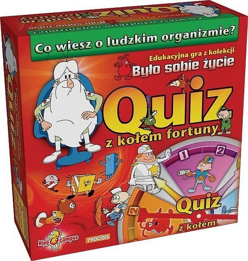 okładka Quiz z kołem fortuny Edukacyjna gra z kolekcji Było sobie życie książka