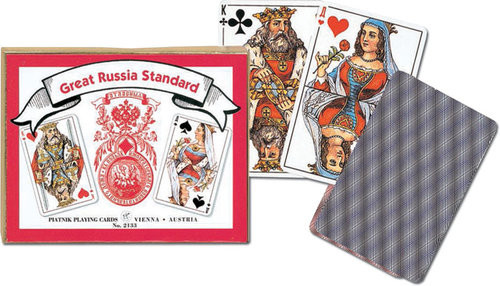 okładka Karty do gry Piatnik 2 talie Rosyjskie Standardowe książka