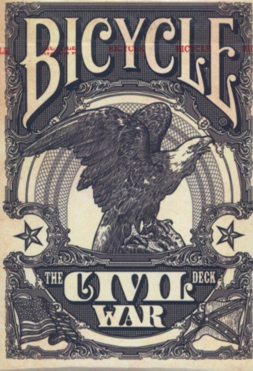 okładka Karty do gry Bicycle CIVIL WAR książka