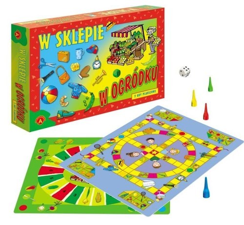 okładka W sklepie w ogródku 2 gry planszowe książka