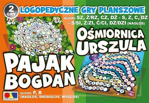 okładka Ośmiornica Urszula Pająk Bogdan Logopedyczne gry planszowe książka