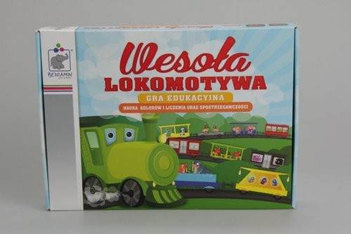 okładka Wesoła lokomotywa Gra planszowa GRA EDUKACYJNA WESOŁA LOKOMOTYWA książka