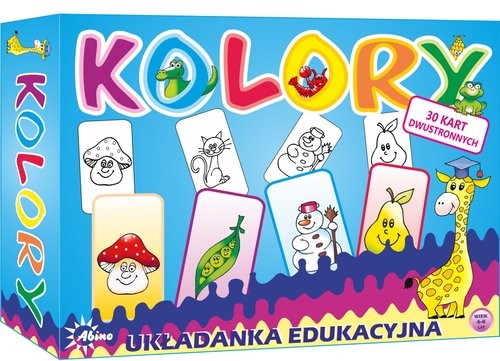 okładka Kolory Układanka edukacyjna książka