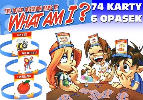 okładka Zabawna gra Kim jestem Zgadywanka 74 karty książka