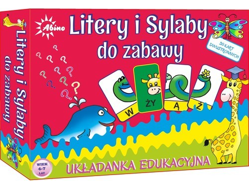 okładka Litery i sylaby do zabawy książka