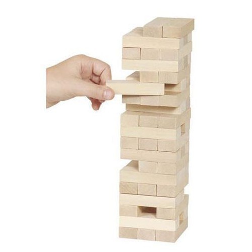 okładka Wieża jenga duża naturalna książka