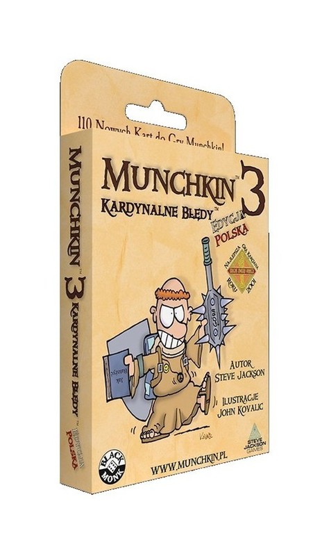 okładka Munchkin 3 Kardynalne Błędy książka