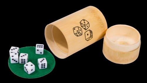 okładka Gra w Kości 6 kostek bambus książka