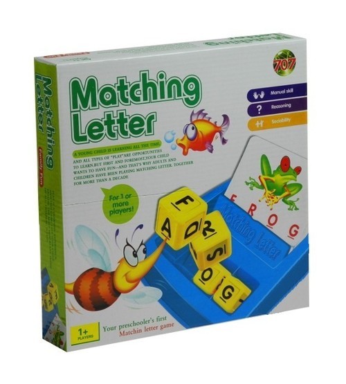 okładka Gra do nauki angielskiego Dopasuj Literki 30 kart książka