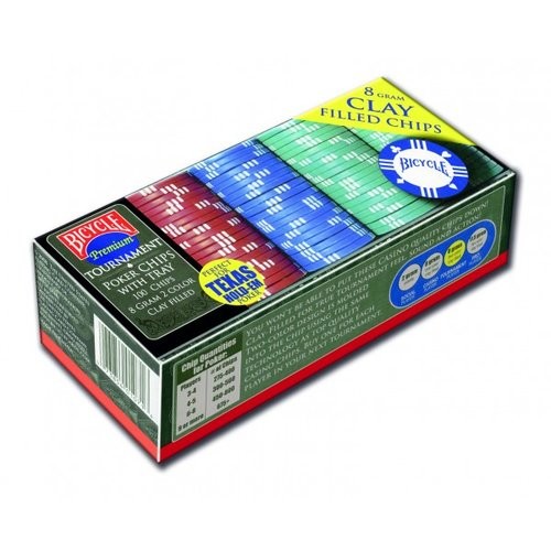 okładka Poker 100 żetonów Bicycle książka