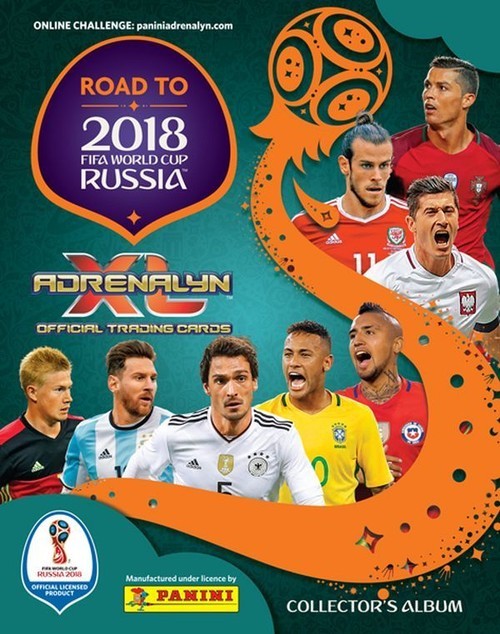 okładka Adrenalyn XL Road to 2018 FIFA World Cup Russia książka
