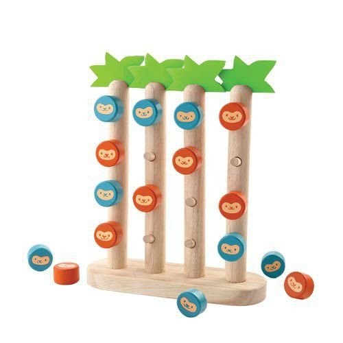 okładka Gra cztery w rzędzie małpki książka