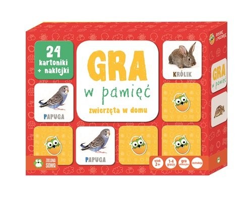 okładka Rosnę i Poznaję Gra w pamięć Zwierzęta książka