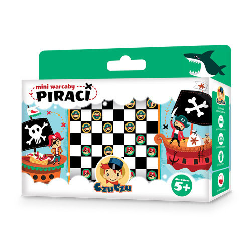 okładka CzuCzu Mini warcaby Piraci książka