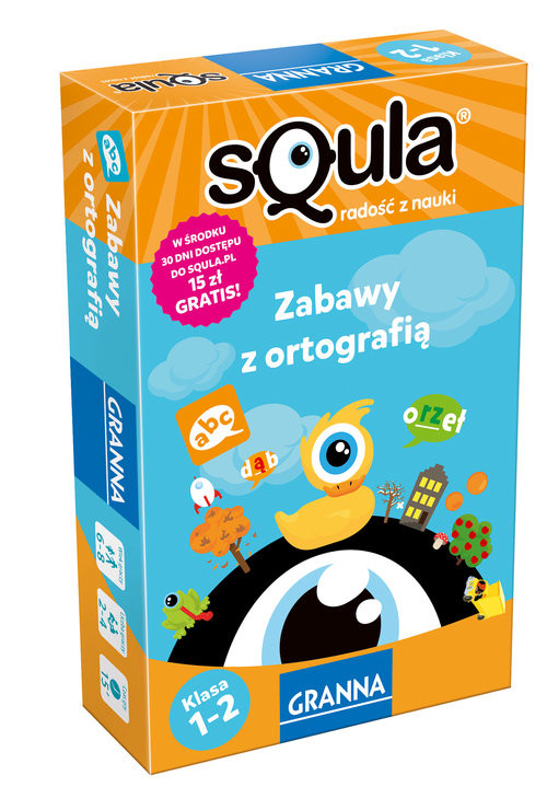 okładka Squla 1-2 Zabawy z Ortografią książka