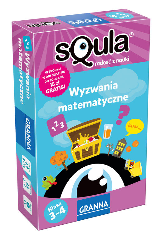 okładka Squla 3-4 Wyzwania Matematyczne książka