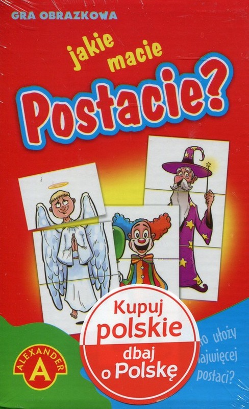 okładka Jakie macie postacie? Gra obrazkowa książka