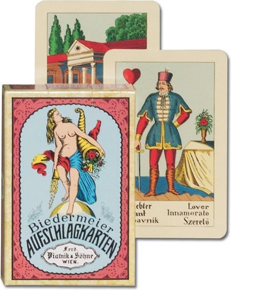 okładka Piatnik, karty do wróżenia, 1 talia, Biedermeier książka