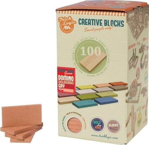 okładka Trick Logic Kreatywne płytki Zestaw dodatkowy 100 elementów Łosoś książka