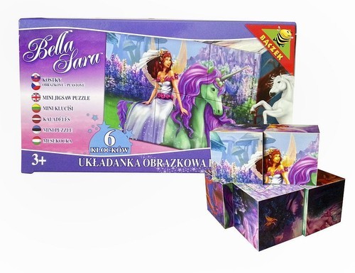 okładka Układanka Bella 6 klocków książka