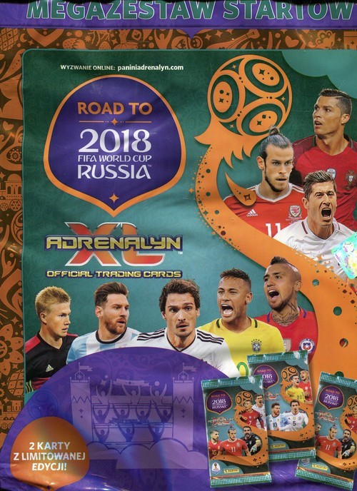 okładka Adrenalyn XL Road to 2018 FIFA World Cup Russia Megazestaw startowy książka