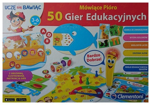 okładka Mówiące Pióro 50 gier edukacyjnych książka
