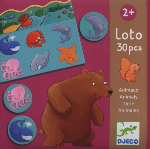 okładka Gra edukacyjna lotto Zwierzęta książka