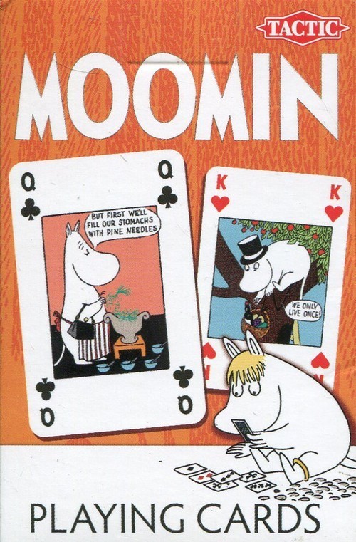 okładka Muminki karty do gry książka