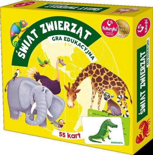 okładka Świat zwierząt Gra edukacyjna książka