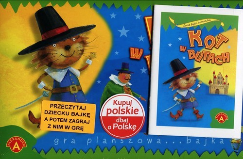 okładka Kot w butach Gra planszowa książka