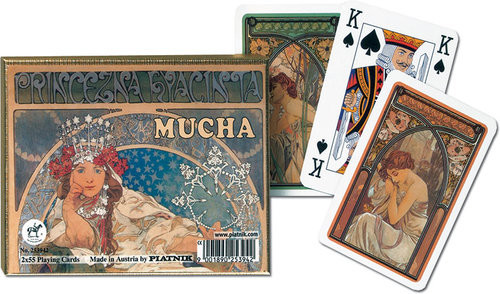 okładka Karty do gry Piatnik 2 talie Mucha, Hiacynta książka