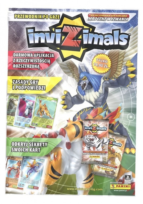 okładka Invizimals magazyn + karty książka