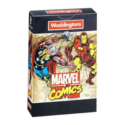 okładka Karty do gry Waddingtons Marvel Comics Retro wersja angielska książka