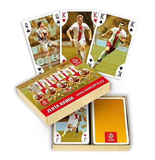 okładka PZPN Złota kadra talia 2x55 kart książka