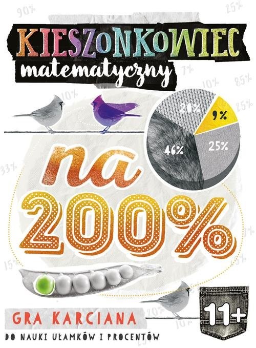 okładka Kieszonkowiec matematyczny Na 200% (11+) książka | Bożena Dybowska, Anna Grabek