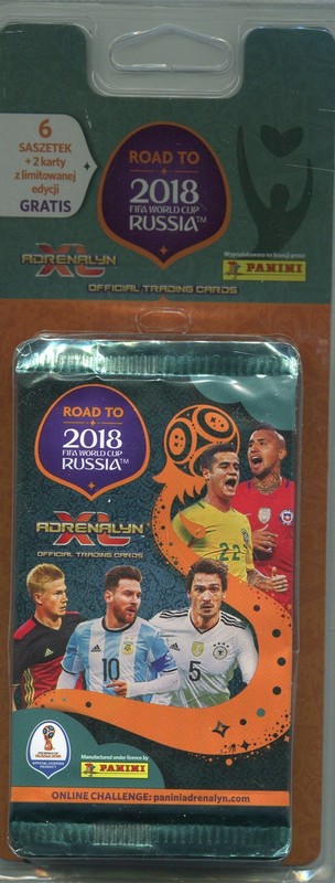 okładka Adrenalyn Xl Road to World Cup Russia 2018 6+2 blister książka