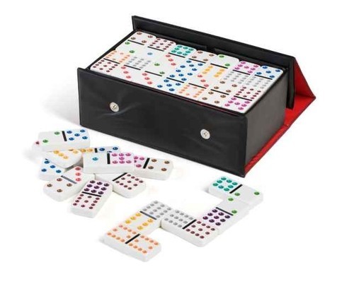 okładka Domino Kolorowe 99 szt w etui książka