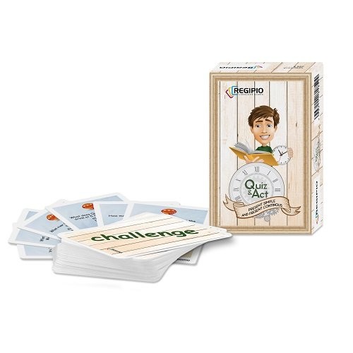 okładka Quiz & Act Present Simple and Present Continuous książka