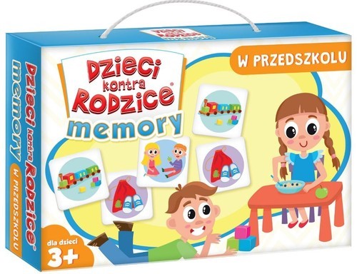 okładka Dzieci kontra rodzice Memory W przedszkolu książka