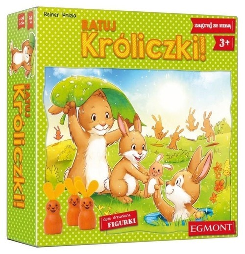 okładka Ratuj Króliczki! - gra planszowa  książka | Reiner Knizia