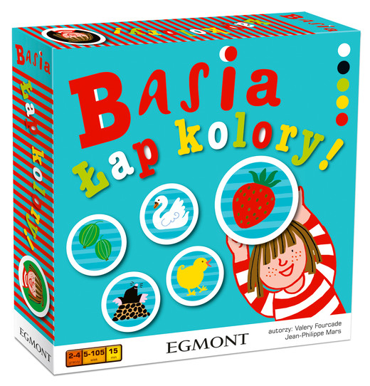 okładka Basia. Łap kolory! - gra planszowa książka