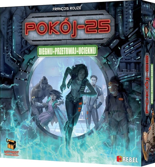 okładka Pokój 25 (Room 25) + gra planszowa książka