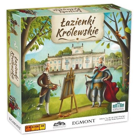 okładka ŁAZIENKI KRÓLEWSKIE – gra planszowa książka