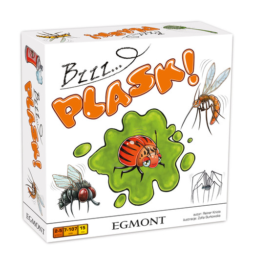okładka Bzzz… PLASK! - gra planszowa  książka